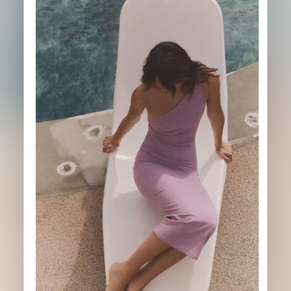 Zara Asymmetric Midi Dress - Picture 2 of 8